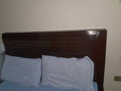 wooden bed