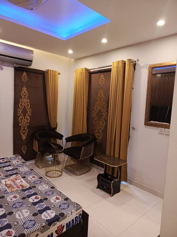 1 Bedroom Furnished Apartment Available For Rent In 
Dream Gardens
 Lahore. 8