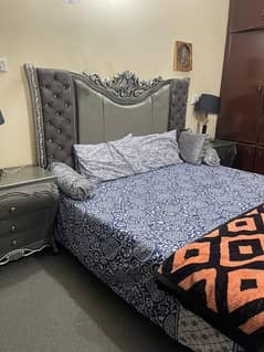 grey colour bed set