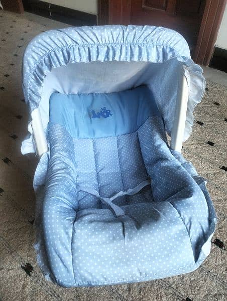 Baby Carry Cot with Baby blanket,Diapers Box attached 1