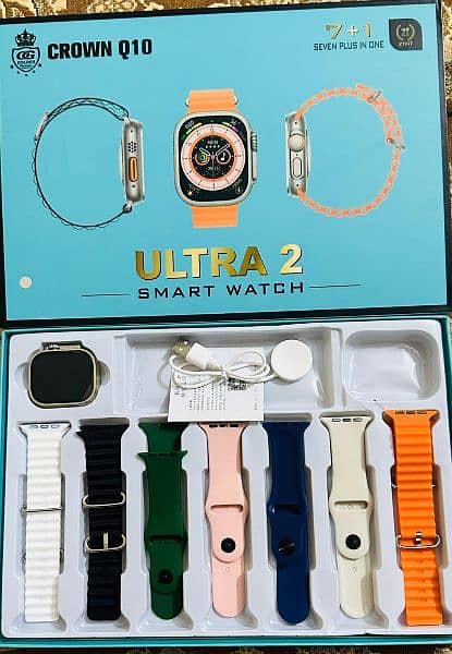 Crown QA SMART WATCH ULTRA 2 NEW 7 STRAP 3