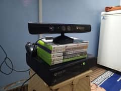 Xbox 360 Kinect+500gb hard drive /with 2 consoler with 6 CD or power