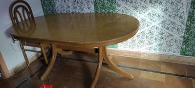 6 chairs dining table