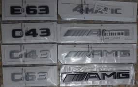 C63 E63 C43 S63 4matic 6.3 AMG Logo Emblem Monogram Mercedes Benz