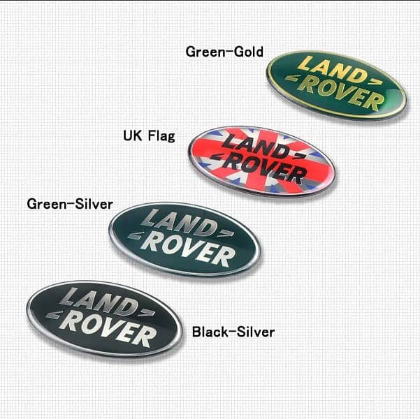 Range Land Rover Emblem Front Back Monogram Logo Sport Evoque Vogue 7