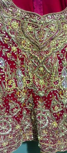 Bridal lehnga Redish Mehroon color 2