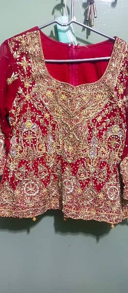 Bridal lehnga Redish Mehroon color 3