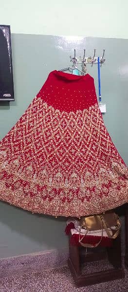 Bridal lehnga Redish Mehroon color 13