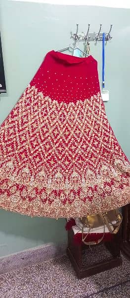 Bridal lehnga Redish Mehroon color 15