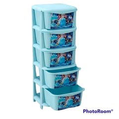 Aqua Plastic 5 Layer Storage Box Storage Drawer 0