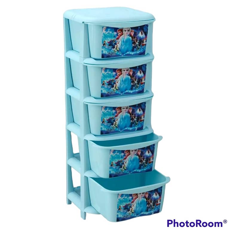 Aqua Plastic 5 Layer Storage Box Storage Drawer 0