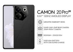 Tecno camon 20 pro 10/10 5 month warranty 03014281187 0