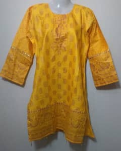 Cotton Block Print Kurti For Women