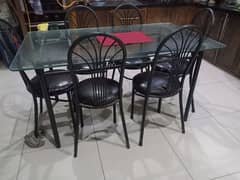 Dinning table with 6 chairs