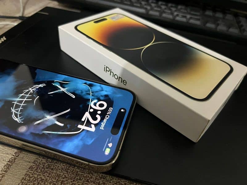 iPhone 14 pro max - 256GB (Golden) - JV 5