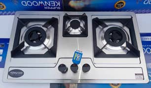 gray nite marble and 3D  automatic  stove