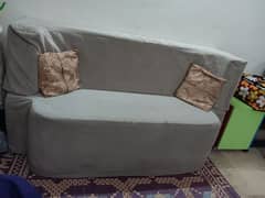 sofa cum bed with new velvet cover