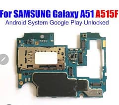 Samsung A51 motherboard with PTA ok 6gb ram 128gb rom