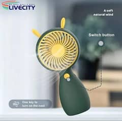 Portable rechargeable fan