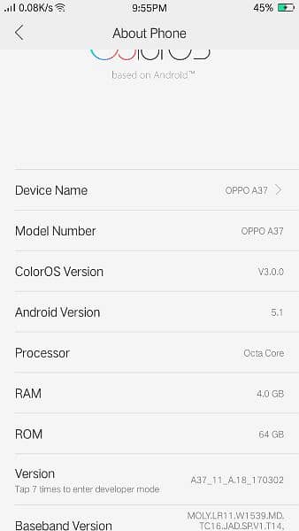 oppo A37 4ram64momre 0