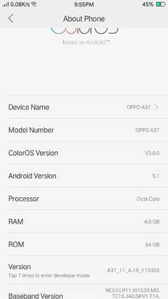 oppo A37 4ram64momre