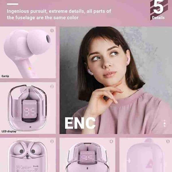 Air 31 Digital Display Case Earbuds 
(کیش آن ڈیلیوری) 6