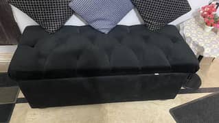 3 seater puffy stools sofa cum bed used but condition like new