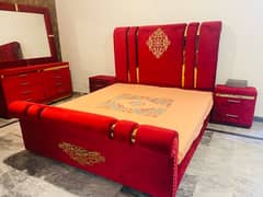 Bed Set with huge dressing and side tables