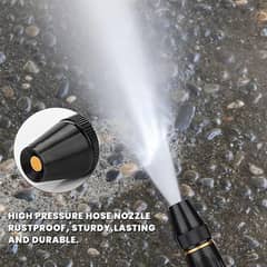 Heavy-Duty Brass Water Spray Gun - Adjustable High-Pressure Nozzle