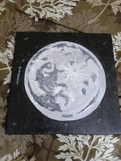 moon canvas painting