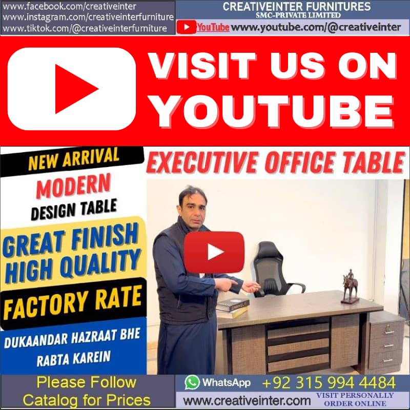 Office Executive Table Chair Workstation Meeting Conference CEO Desk 3