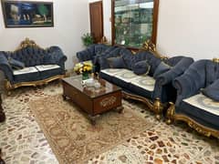 luxury Royal 7 seater sofa set with table available