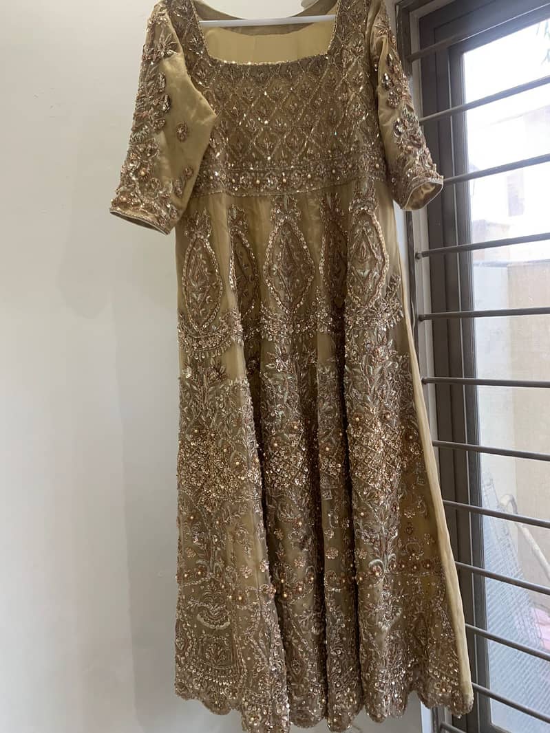 Heavily embroidered walima bridal 2