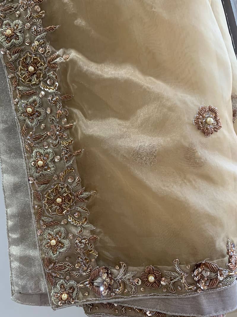 Heavily embroidered walima bridal 3