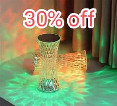 16 colors LED crystal table lamp