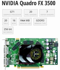 2gb Invidia Quadro FX 3500 0