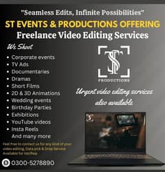 Professional Video Editors Available