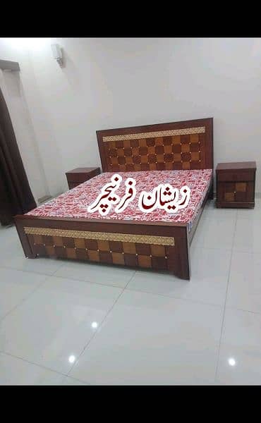 double bed / double bed set / solid bed / wooden bed wholesale prices 3