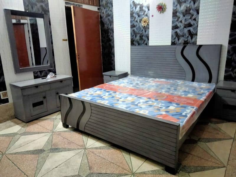 double bed / double bed set / solid bed / wooden bed wholesale prices 6