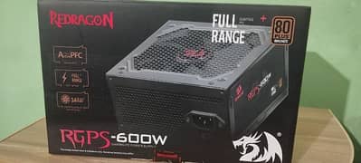 Redragon 600watt 80 plus bronze power supply