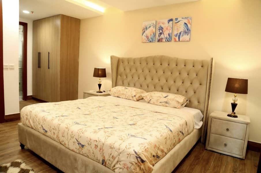 Two beds luxury apartment for rent on daily basis in bahria lahoe 5