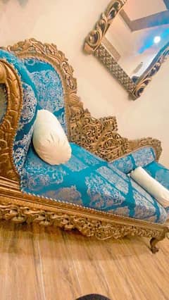 diwan sofa /blue colou / 3 seater diwan [phone number +92 309 1155569]