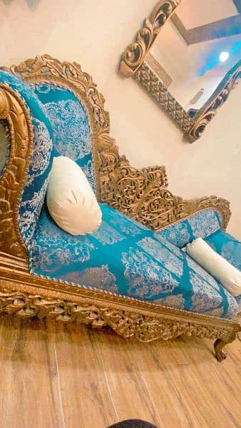 diwan sofa /blue colou / 3 seater diwan [phone number +92 309 1155569] 0