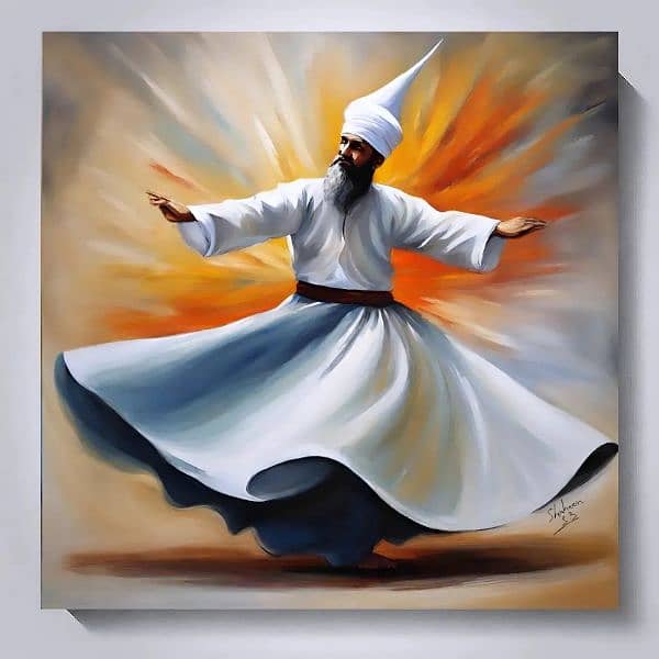 sufi art | Handmade Painting | Home Decor | Wall Decor 2