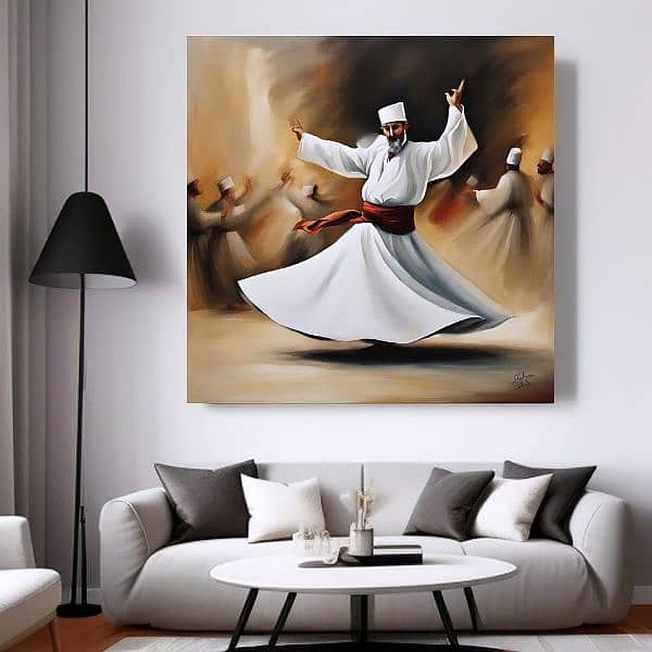 sufi art | Handmade Painting | Home Decor | Wall Decor 5