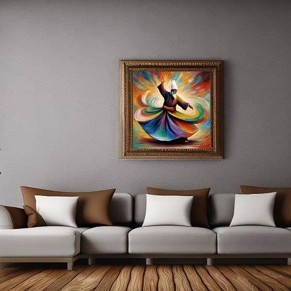 sufi art | Handmade Painting | Home Decor | Wall Decor 6