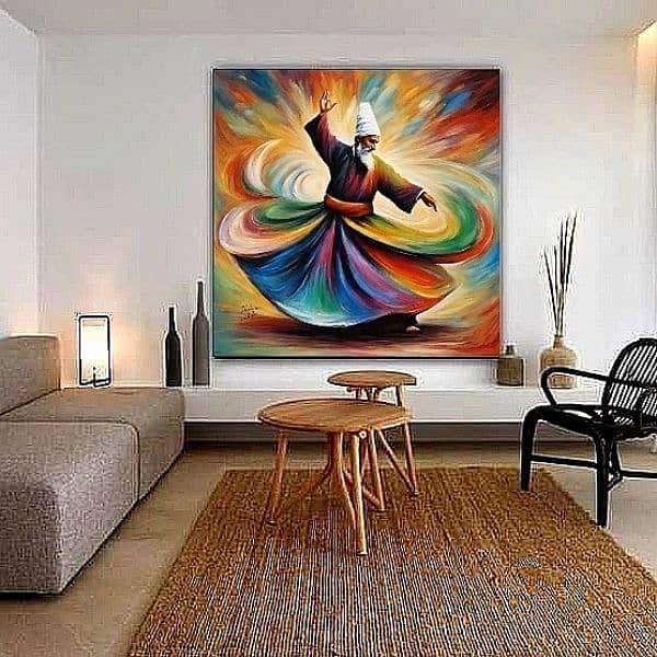 sufi art | Handmade Painting | Home Decor | Wall Decor 7