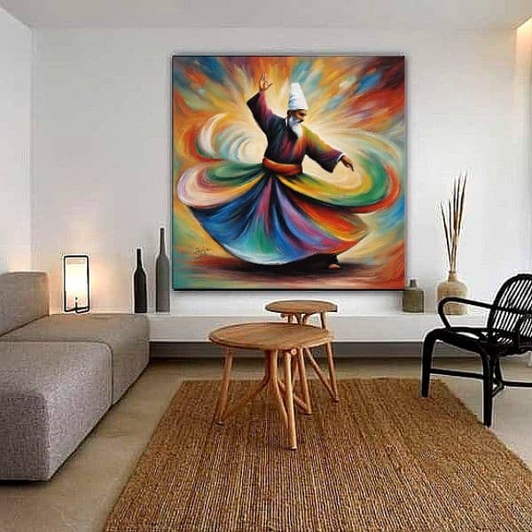 sufi art | Handmade Painting | Home Decor | Wall Decor 10