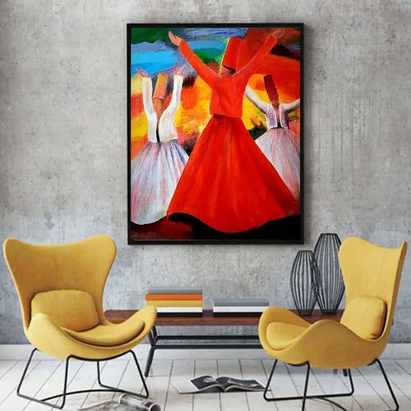 sufi art | Handmade Painting | Home Decor | Wall Decor 14