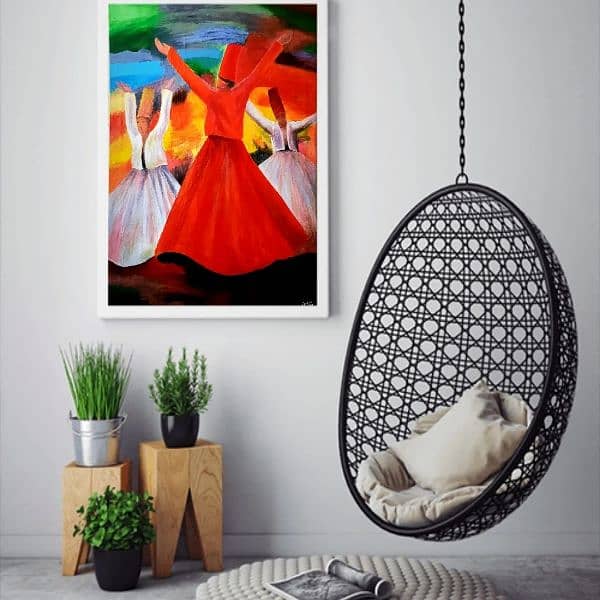 sufi art | Handmade Painting | Home Decor | Wall Decor 15